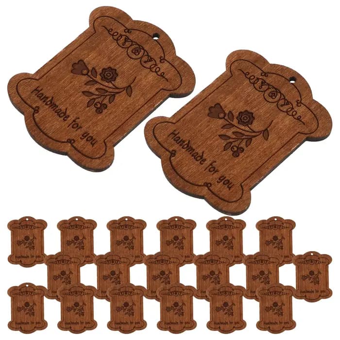 Lot de 20 organiseurs en bois pour fils à broder, planche de rangement pour fils à point de croix, support pour bobines de fil à broder pour projets d'artisanat
