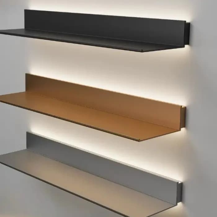 Étagère LED stratifiée lumineuse en alliage d'aluminium