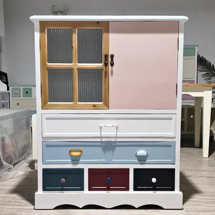 Armoire De Salon sur pied anti-poussière Cube multi-usages maison classeur entrée américaine Muebles