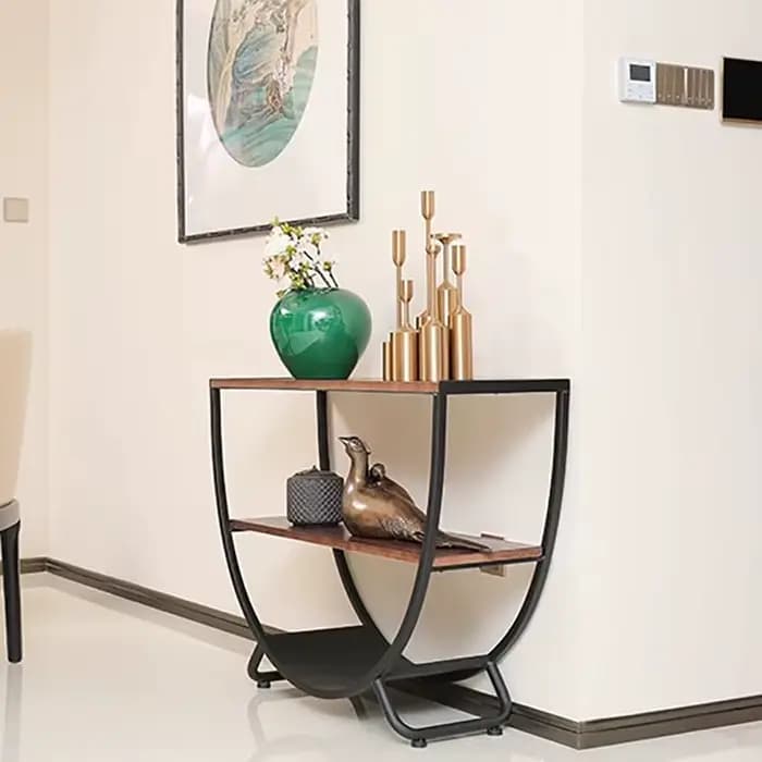 Avec rangement Chic Console Table Vintage esthétique luxe salon