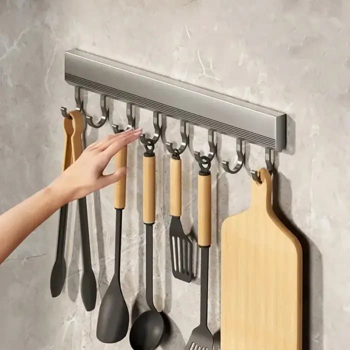 Support de rangement de cuisine en alliage d'aluminium