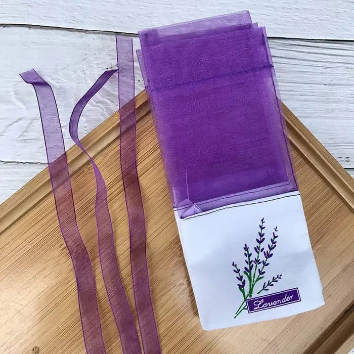 100 pièces Sachets vides sac fleur impression parfum lavande Sachet sac sac à main lavande parfum sac de rangement Souvenir emballage