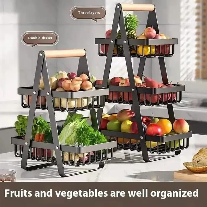 Support de cuisine pour fruits et légumes bleus