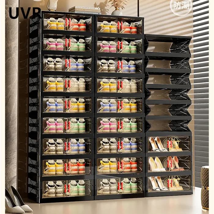 UVR étagère à chaussures organisateur salon boîte de rangement