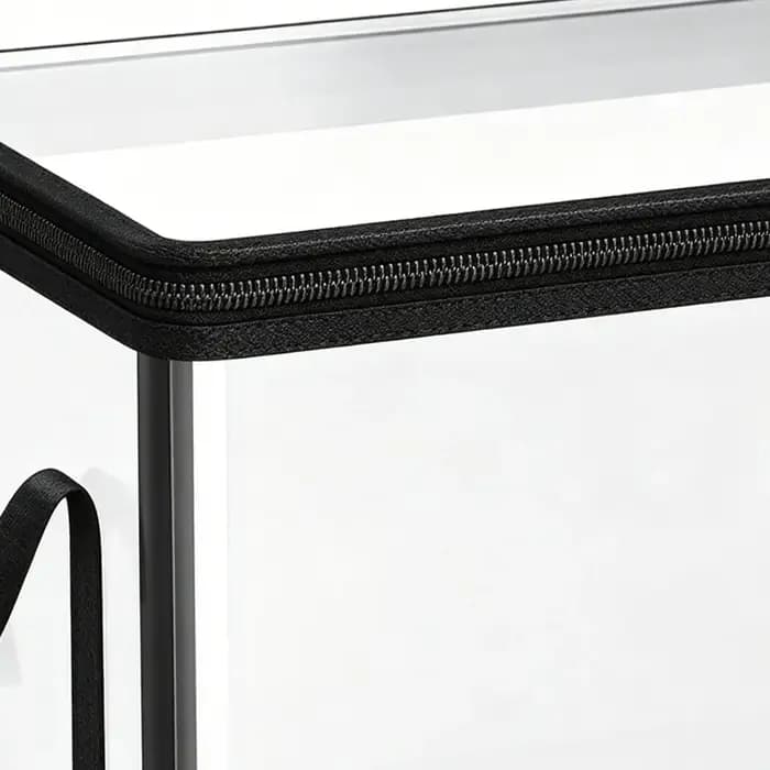 Boîte de rangement transparente avec couvercle