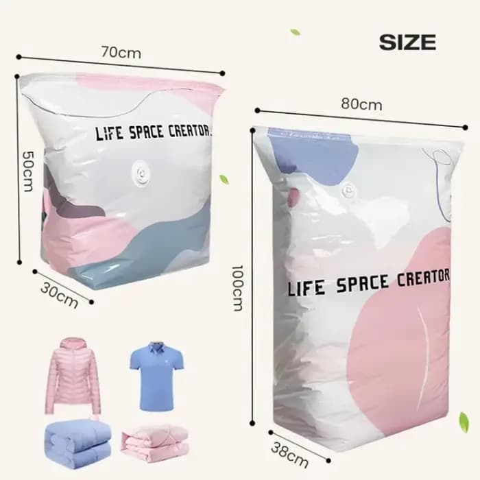 Sacs de compression sous vide Press & Seal en forme de cube