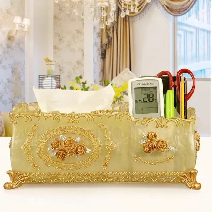 Boîte de rangement de luxe en résine de style européen