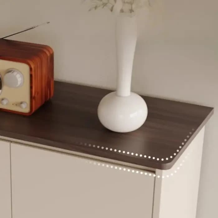 Étagère à chaussures verticale blanche Vintage européenne Ultra mince armoire