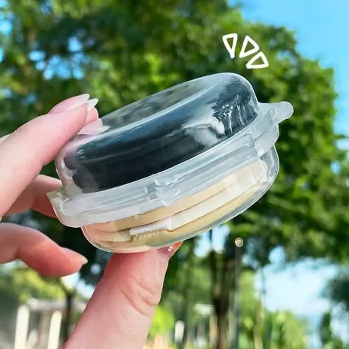Boîtes à bouffantes de poudre pliantes à Double couche