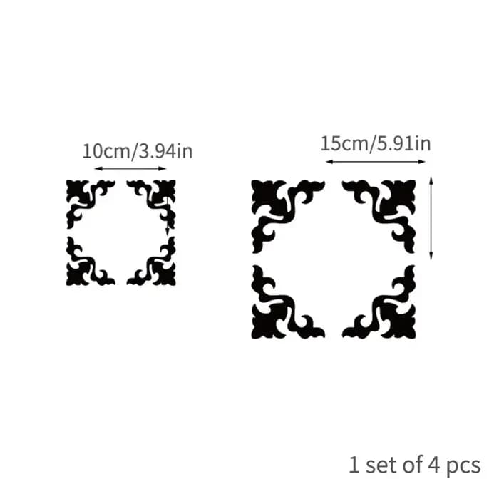 Autocollant de miroir de décoration de meubles