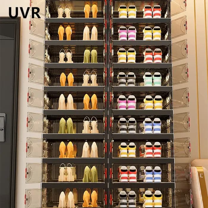 UVR étagère à chaussures organisateur salon boîte de rangement