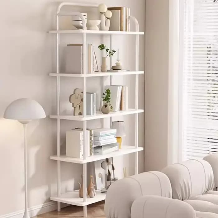 Bibliothèque de salon autoportante multicouche