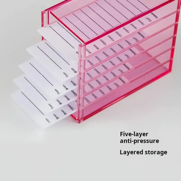 Boîte de rangement pour greffe de cils camélia