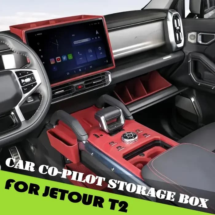 Boîte de rangement pour copilote de voiture