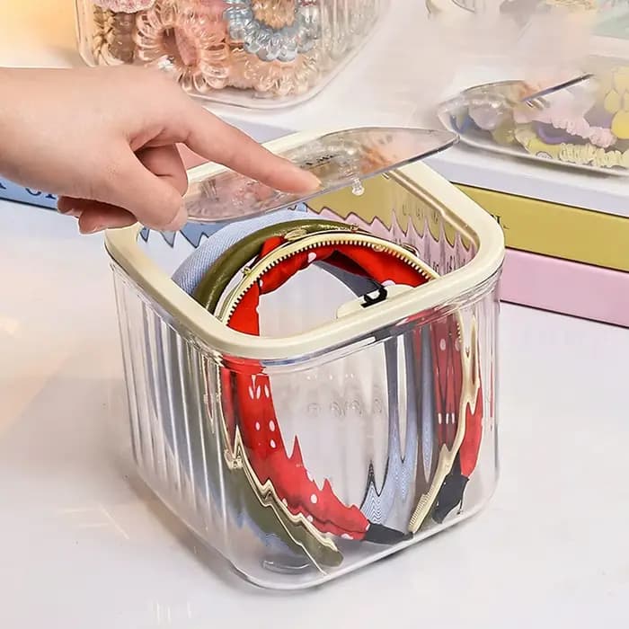 Boîte de rangement d'accessoires pour cheveux