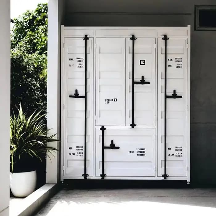Support lourd luxe armoire métal artisanat extérieur appartement