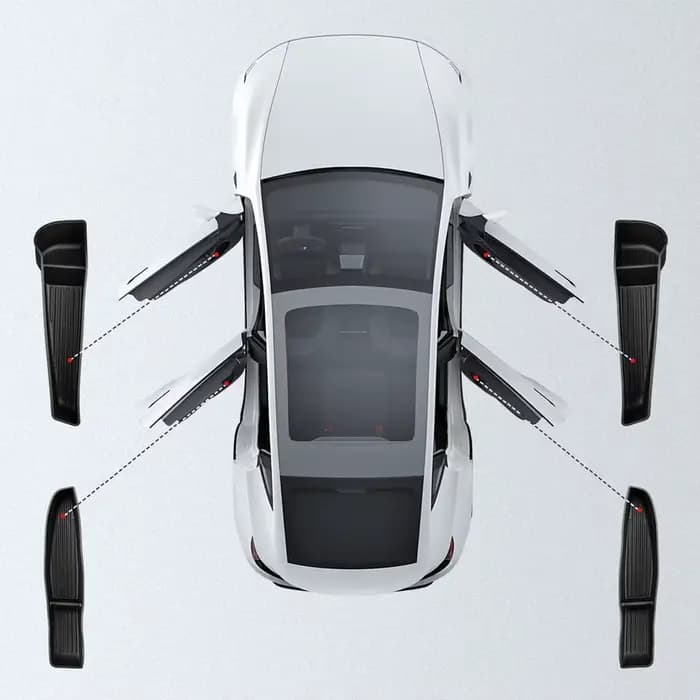 Boîte de rangement latérale pour portière de voiture USVOTOV pour Tesla Model Y Juniper 2025 2026