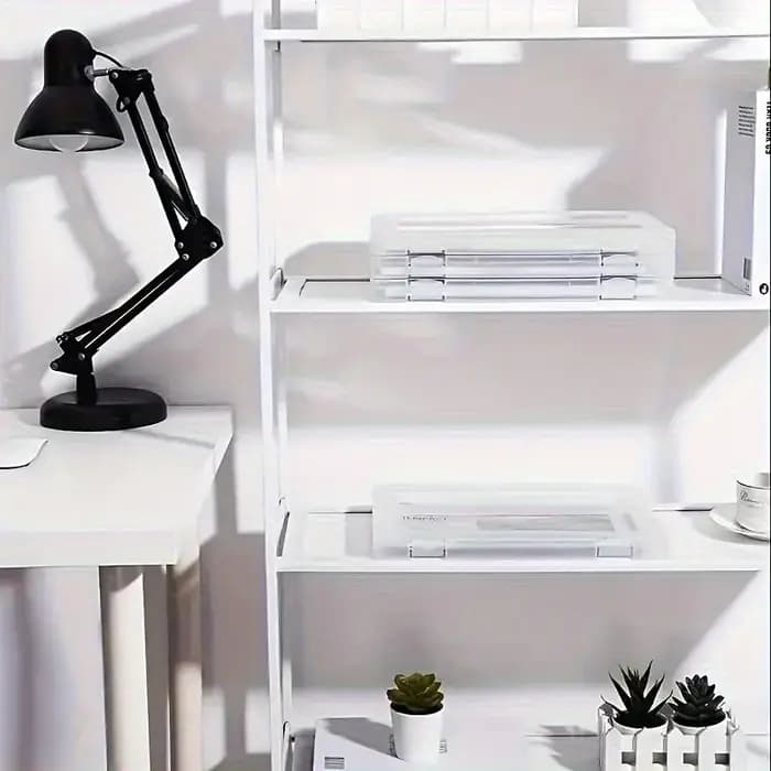 Boîte de rangement en plastique transparente avec couvercle serré
