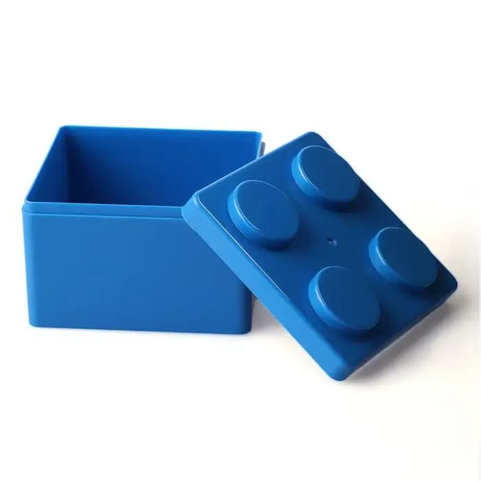 Boîte de rangement en plastique en forme de blocs de construction créatifs
