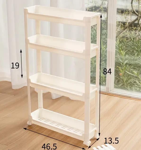 Étagère étroite à 3/4 couches