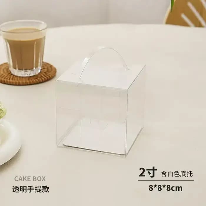 Boîte d'emballage transparente pour pâtisserie, mini-desserts coupés en morceaux, mousses, pâtisseri
