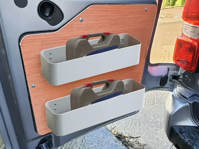 Lot de 2 boîtes de rangement universelles pour fourgonnette, organiseur de porte pour caravane, acce