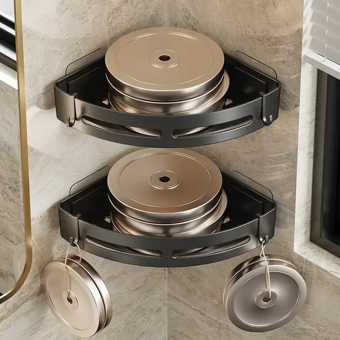 Support de rangement en plastique pour salle de bain