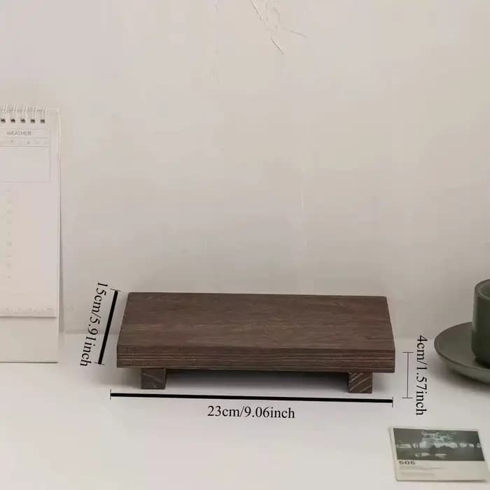 Plateau décoratif en bois vintage