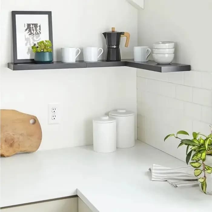 Étagère de rangement suspendue en bois