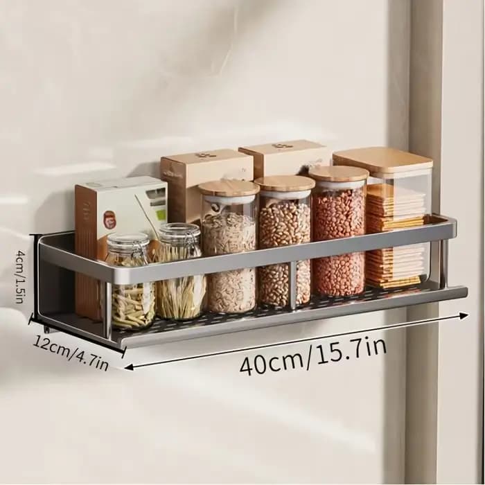 Étagère de douche murale sans perçage avec crochet amovible