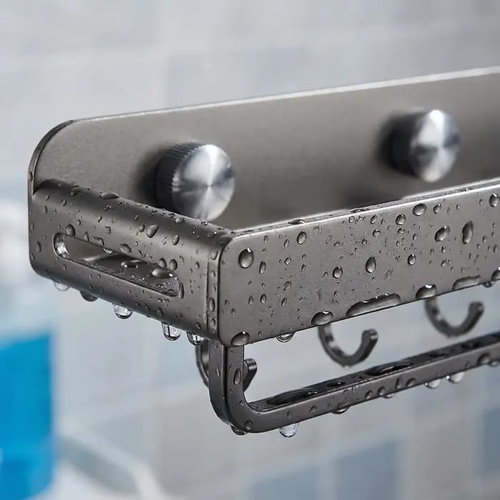 Étagère de salle de bain murale sans perçage