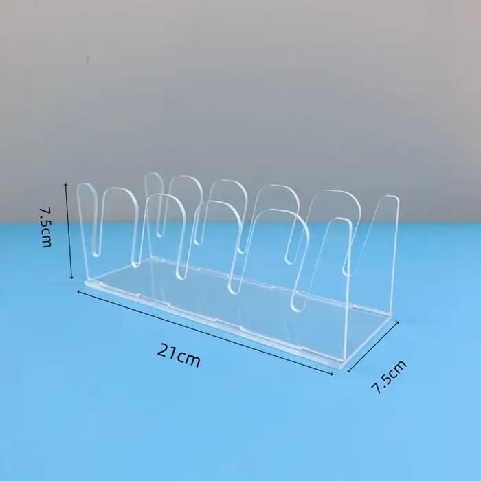 Support de rangement pour casquettes en acrylique avec fentes