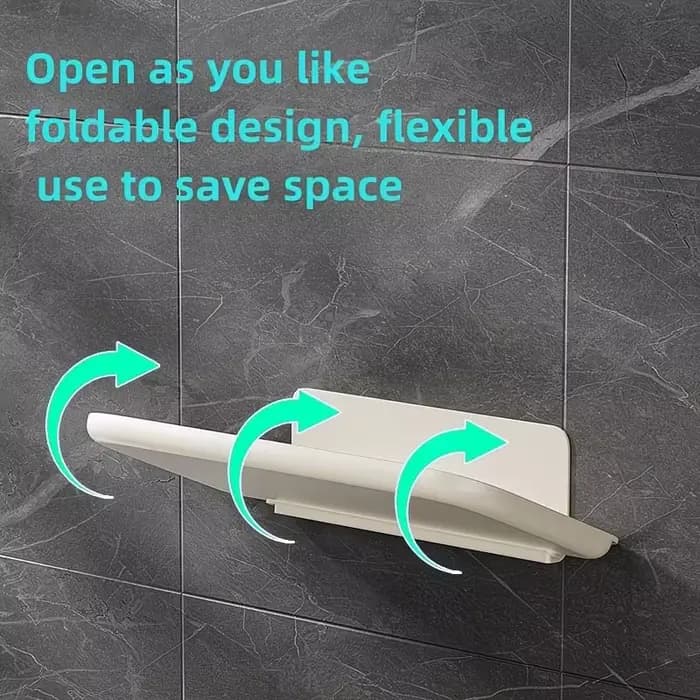 Étagère murale pliable sans perçage
