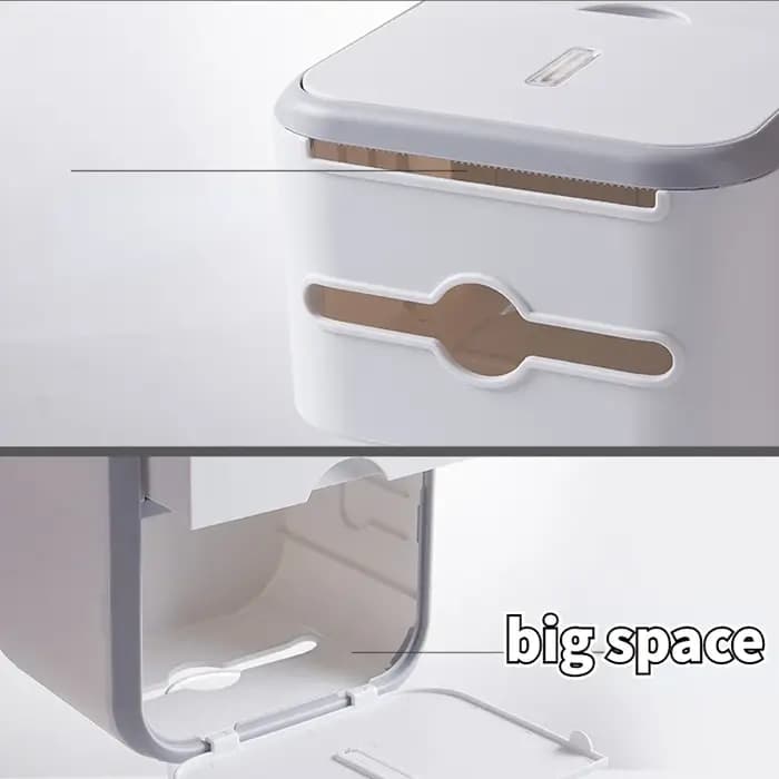 Porte-rouleau de papier toilette avec fenêtre de visualisation