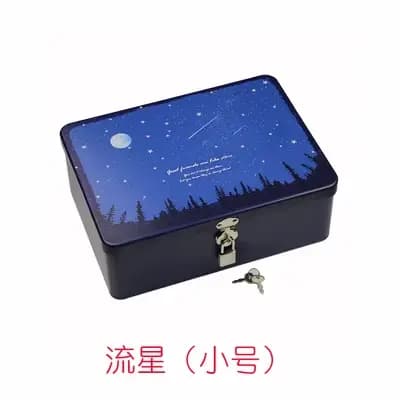 Petite boîte de rangement verrouillable pour cosmétiques et bijoux, boîte de rangement de bureau, bo