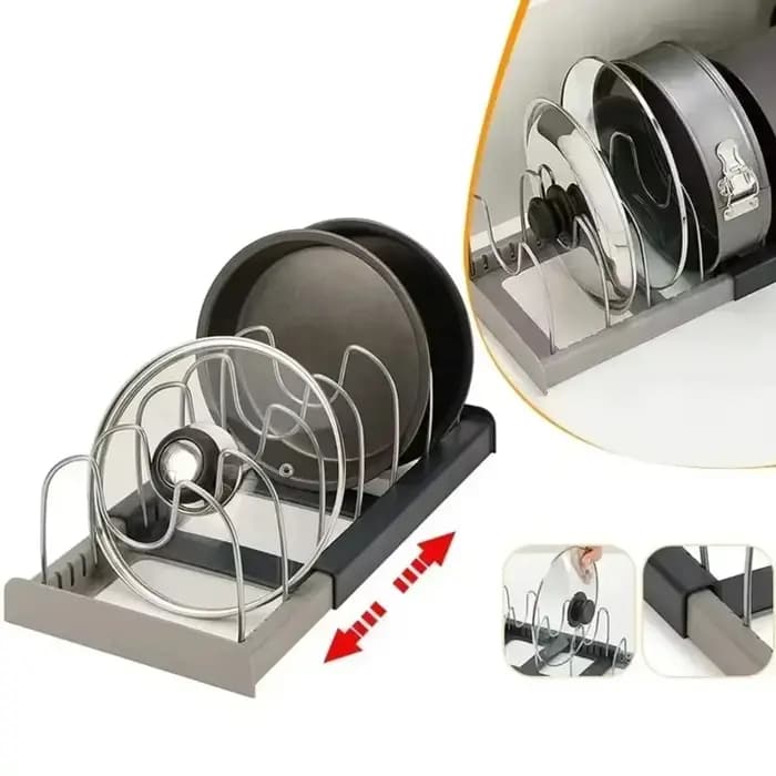 Support de rangement extensible pour casseroles et poêles