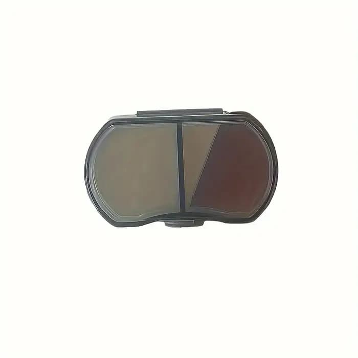 Boîte à pilules transparente à 2 compartiments