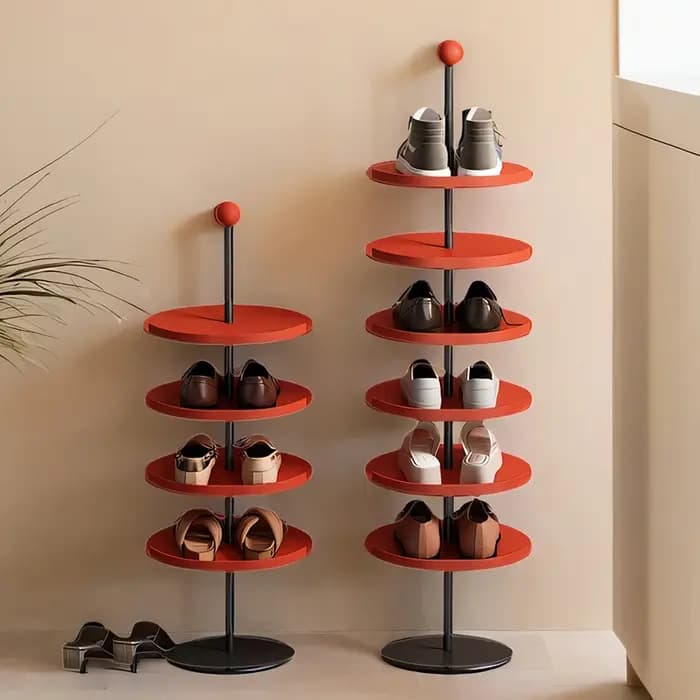 Étagère à chaussures étroite à plusieurs niveaux
