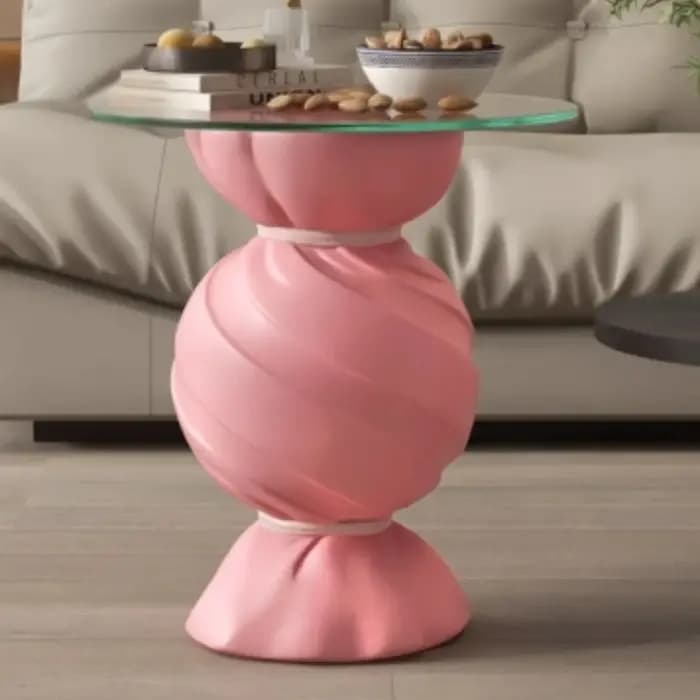 Armoire de rangement de bonbons roses, meuble TV pour salon, canapé, Table d'appoint, décoration de maison élégante, cadeau de pendaison de crémaillère