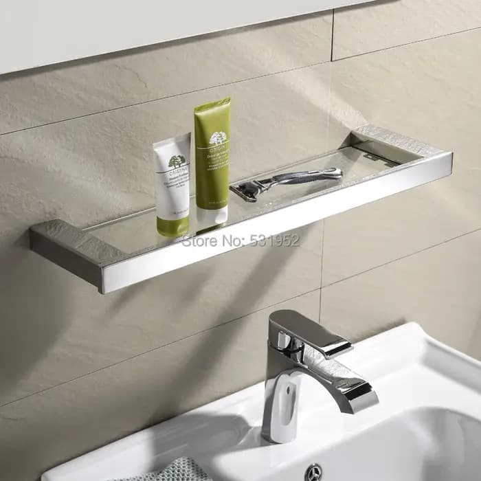 HOWall-Étagère murale rectangulaire en acier inoxydable