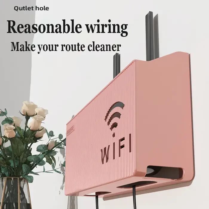 Boîte de rangement murale sans fil WiFi TV décodeur salon chambre routeur support