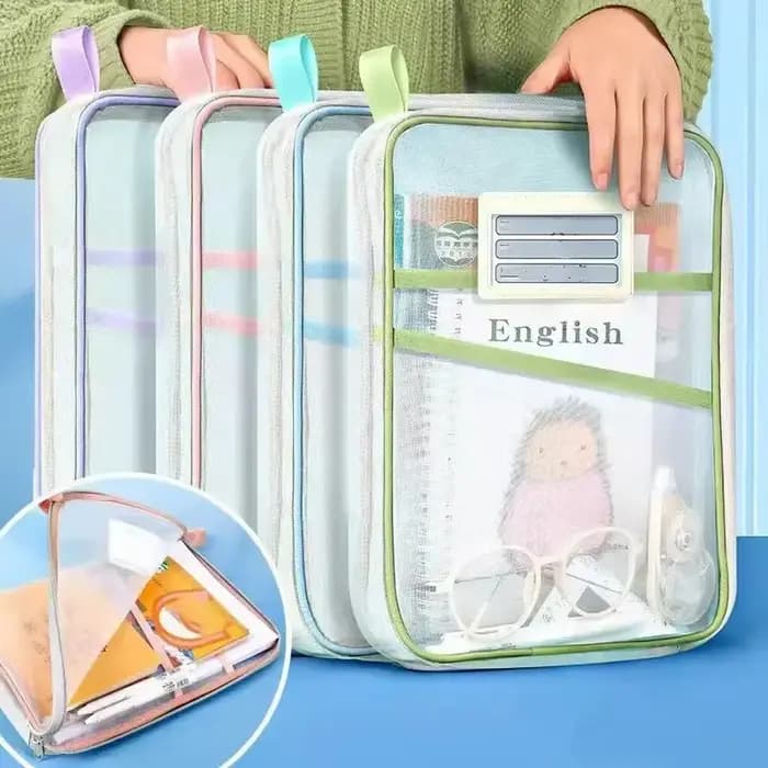 A4 étudiant enseignant livres sacs de rangement grande capacité papeterie organisateur sac dossiers fournitures de