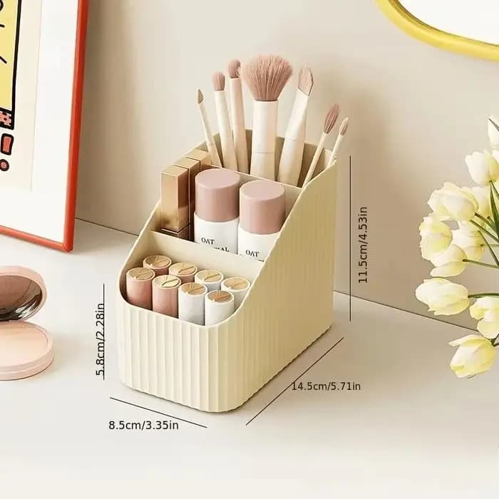 Panier de rangement cosmétique, organisateur de bureau, boîte de rangement pour coiffeuse