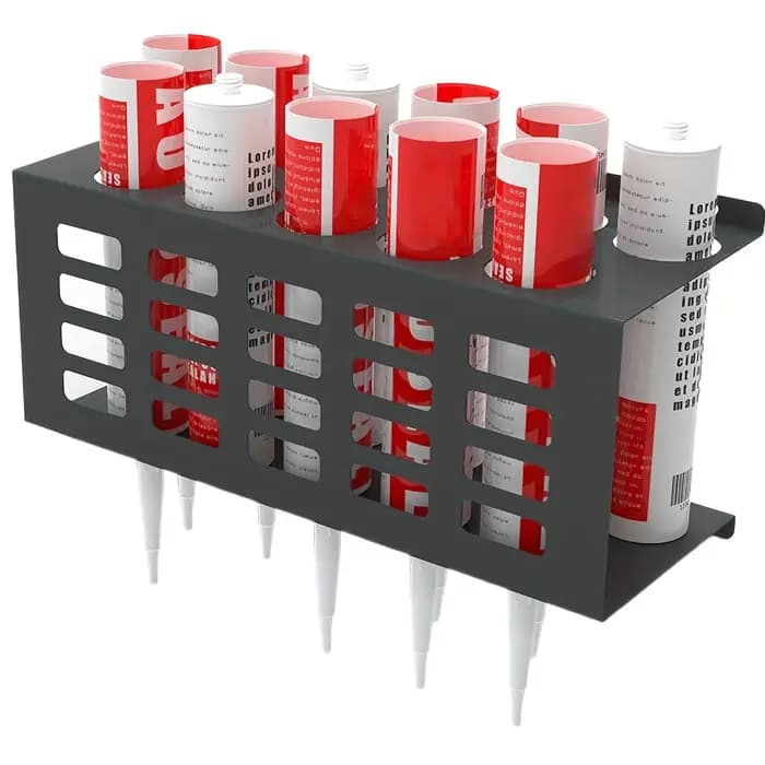 Support de rangement mural polyvalent en acier inoxydable – Organisateur de mastic et de graisse pou
