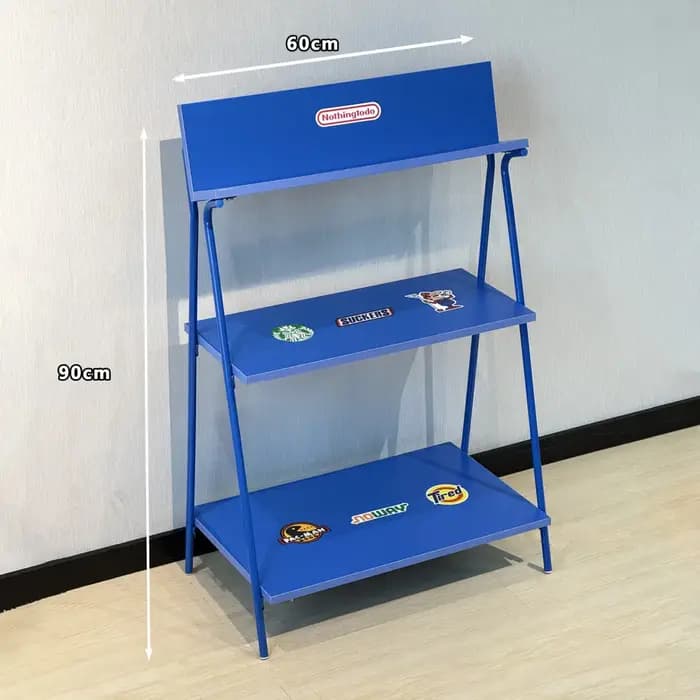 Étagère d'angle multi-niveaux de style moderne du milieu du siècle