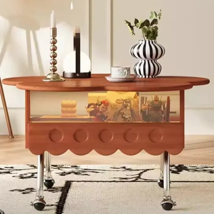 Table basse relevable avec rangement