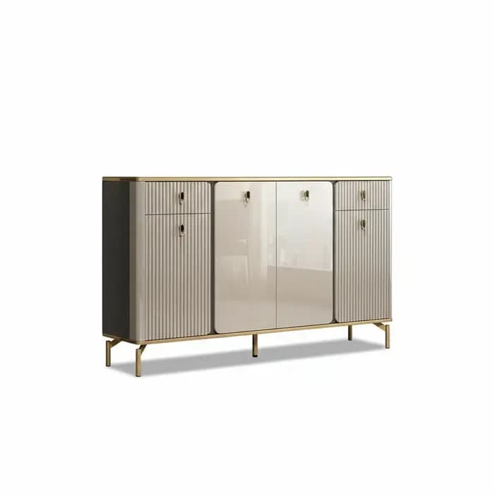 Meuble à chaussures, étagère à chaussures basculante en panneau composite, rangement moderne peu enc