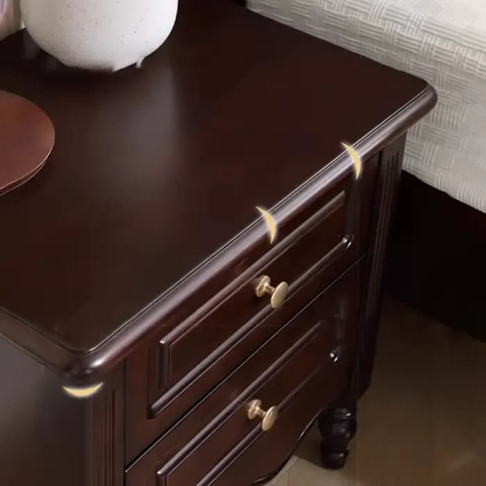 Tables de chevet vintage américaines avec tiroirs