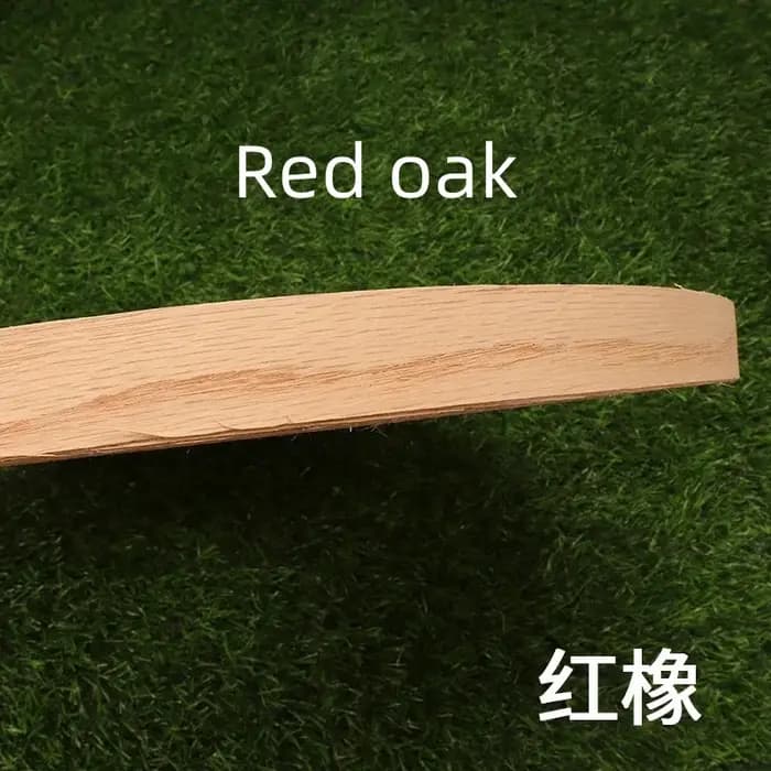 Bande de placage en bois naturel de 0,5 mm, 50 mètres/lot, chêne rouge, noyer noir Sabri, placage en