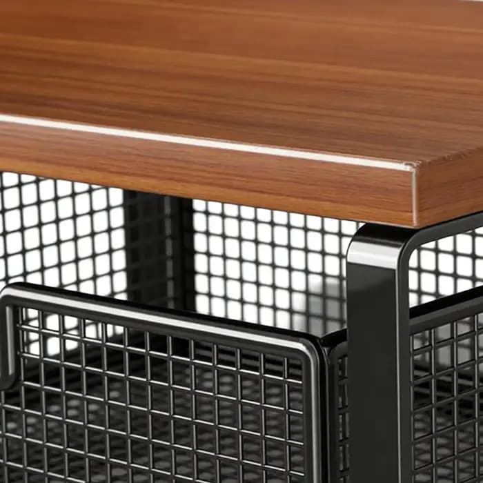 Support d'imprimante à double niveau avec espace de rangement